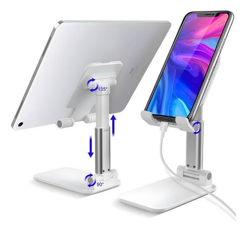 Suporte P/ Celular E Tablet Dobrável Mesa Universal Conforto