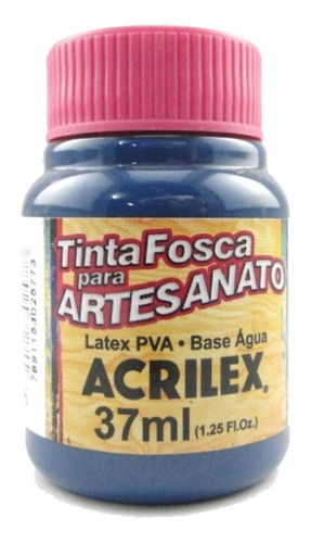 Tinta Acrilex Fosca Artes. 37 Ml 596 Azul Petróleo