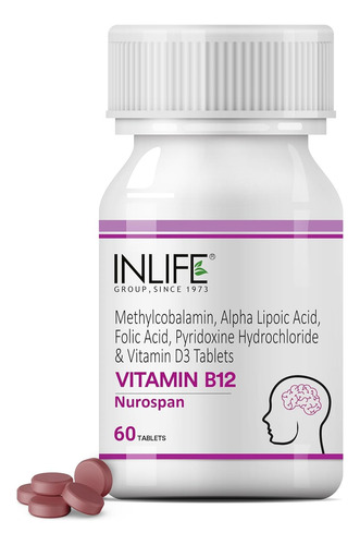 Vitamina B12 Metilcobalamina 1500mcg 60 Tabletas