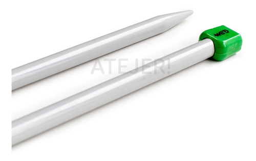 Imagen 4 de 10 de Agujas Tricot De Aluminio Marca Cbx N° 5,5 X Caja 12 Pares