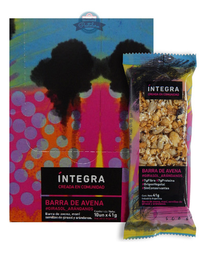 Barritas Girasol Y Arándanos X10un. 41gr Integra