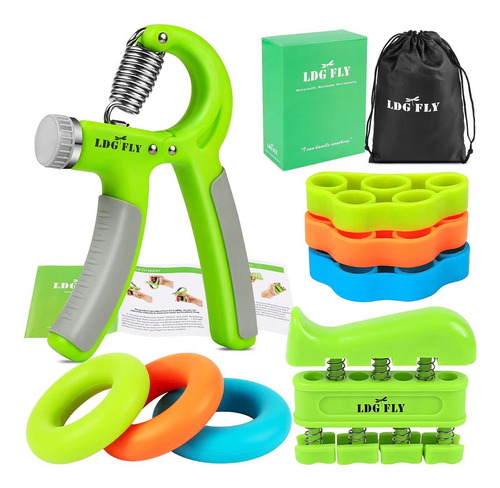 Kit De Fortalecimiento De Agarre De Mano Con Ejercitador De