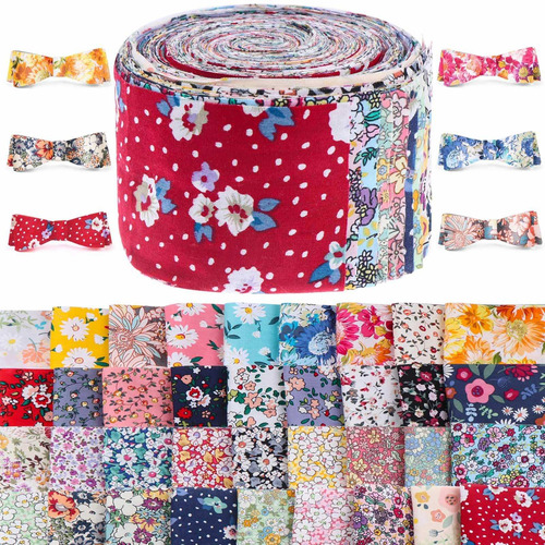 36 Unidad Rollo Gelatina Tela Vario Patron Tira Patchwork