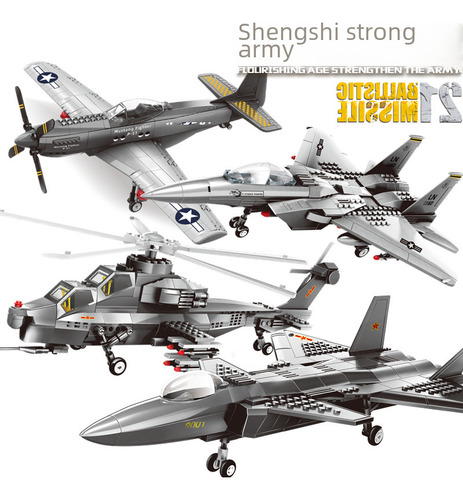 F15 Eagle Fighter - Conjunto De Blocos De Construção Do Jato
