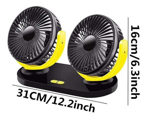 Car Fan Fans For Cars In Cooling Usb Portable Color