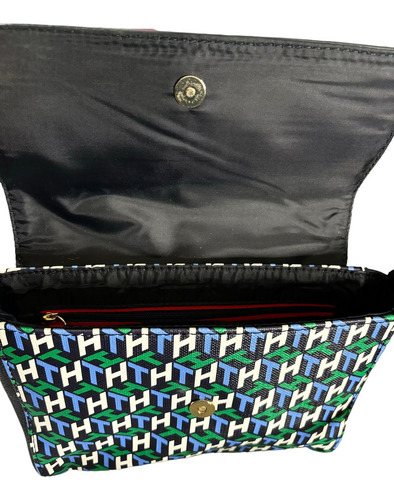 Bolsa Tommy Hilfiger Original De Dama Color Azul Oscuro.