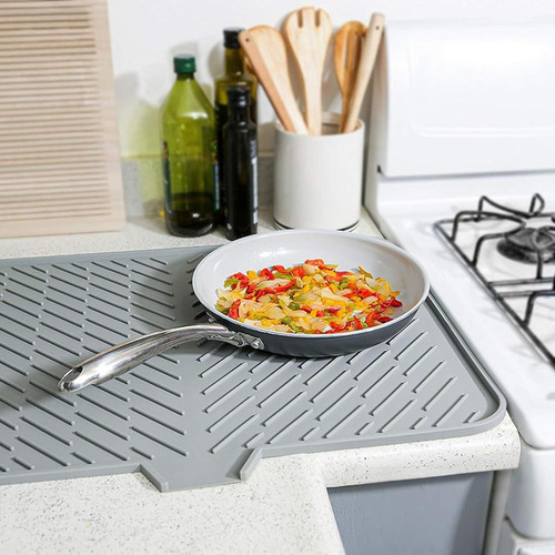 Estera De Secado De Silicona Para Encimera De Cocina Estera