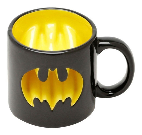 Caneca Geek 3d Dc Comics Super Heróis Logo Batman 320ml