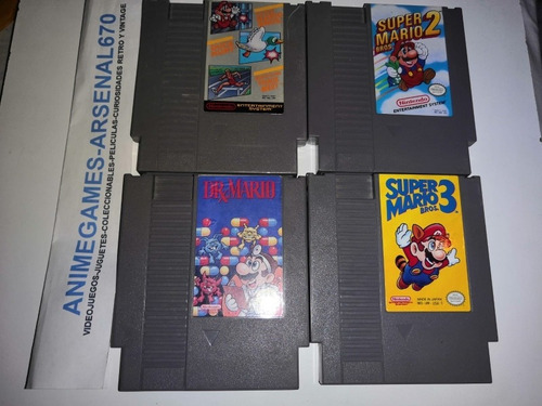 Nintendo Trilogía Super Mario Bros + Dr. Mario Nes 