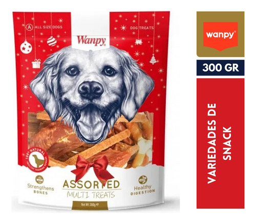 Wanpy Snack Para Perros Assorted Surtido Forma De Pollo 300g