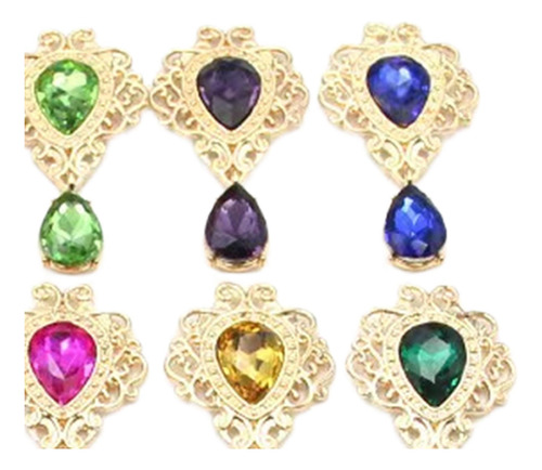 10 Piezas De Adorno De Diamantes De Imitación Para Hacer