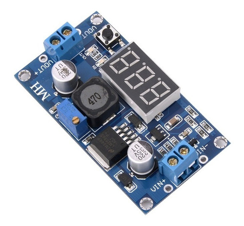 Step-down Lm2596 Display Regulador De Tensão Ajustável Dc-dc