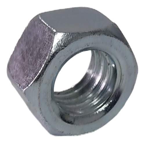 02 Porca Sextavada Ferro Zincada 2 X 4,5f Rosca Grossa Unc