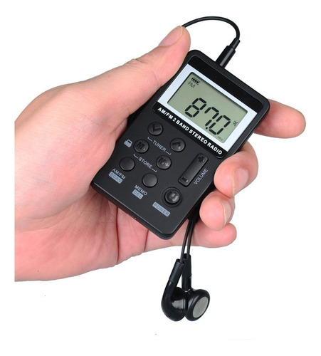 Radio Fm Am, Mini Receptor De Radio Portátil De Bolsillo Con