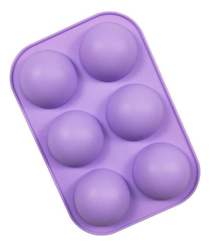 6 Agujeros De Media Esfera De Silicona Para Hornear Moldes