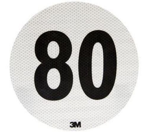 Circulo Logo De Velocidad Maxima  3m Homologado 80/90/110