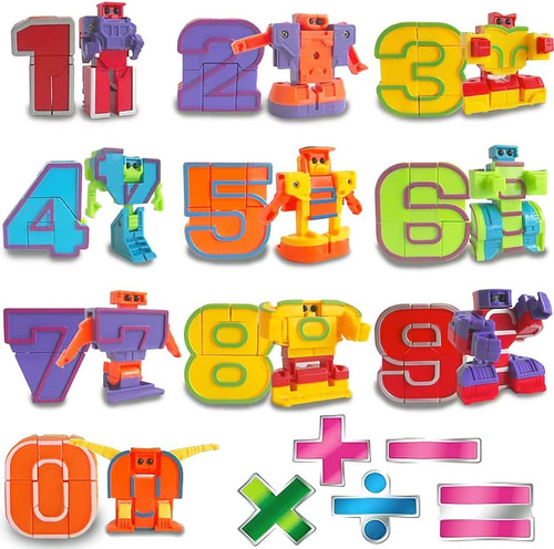 Liberty Importa 15 Pcs Número De Robots Conjunto De Juguetes