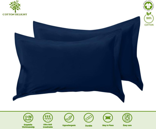 Cotton Delight King Pillow Shams Set De 2 100% De Algodón 20
