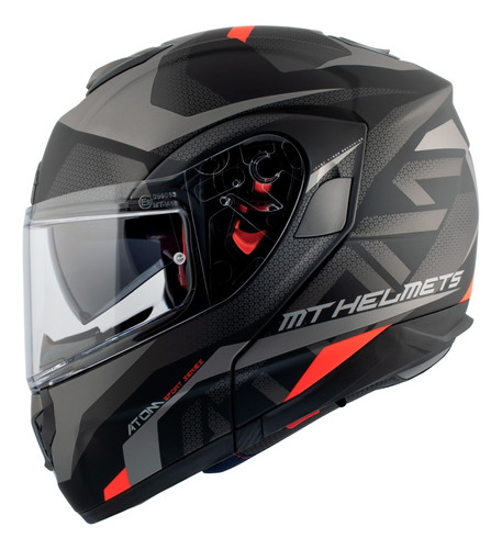 Casco Moto Mt Atom Certificado Ece2205 Abatible Doble Visor