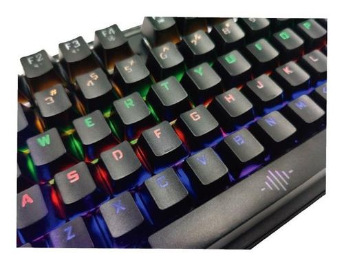 Teclado Gamer Mecanico Noga Slayer Retroiluminado Rgb Color del teclado Negro Idioma Español