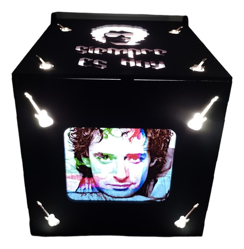 Velador Lámpara Gustavo Cerati Soda Stereo Led Luz De Noche 