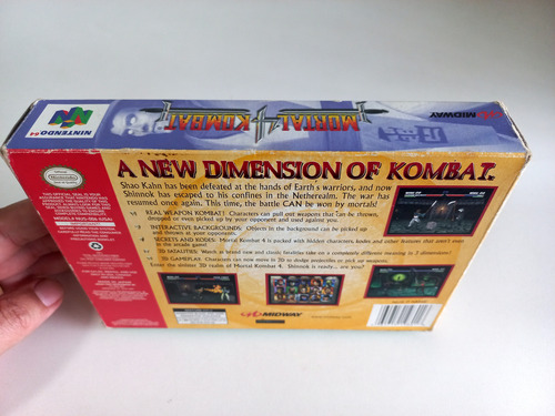 Mortal Kombat 4 Original Cib Completo Nintendo 64 (Usado)