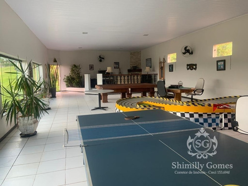 Imagem 9 de 14 de 15.000 M², Belíssima Chácara, Casa Sede E De Caseiro, Área De Lazer Completa !!
