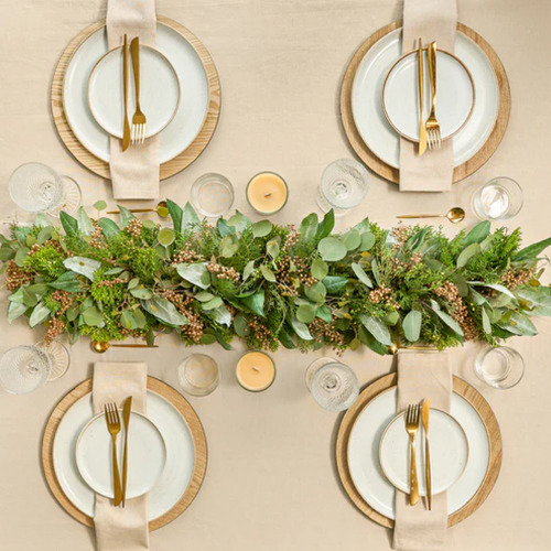 Mantel De Mesa Lavanda 100% Algodón 160x280cm | Savihome