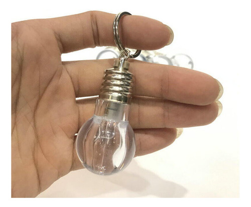 Llavero Bombillo Porta Llaves Linterna Con Luz Led 5 Colores