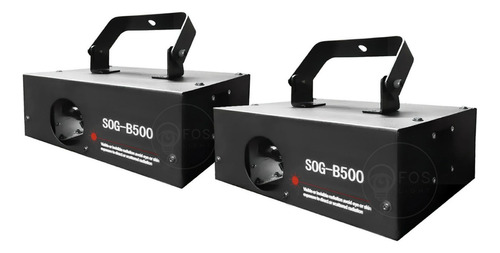 2x Laser Azul B500 Raios 500mw Dmx Automatico Rítmico Bivolt 110/220V