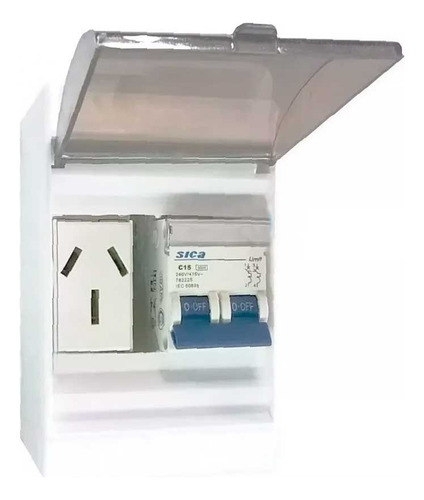 Tablero Electrico Kit Caja Térmica Sica 10 A 32  Toma 20 Amp