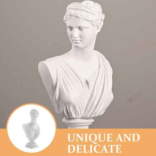 Yie Escultura De Decoração De Busto De Estátua Virgem