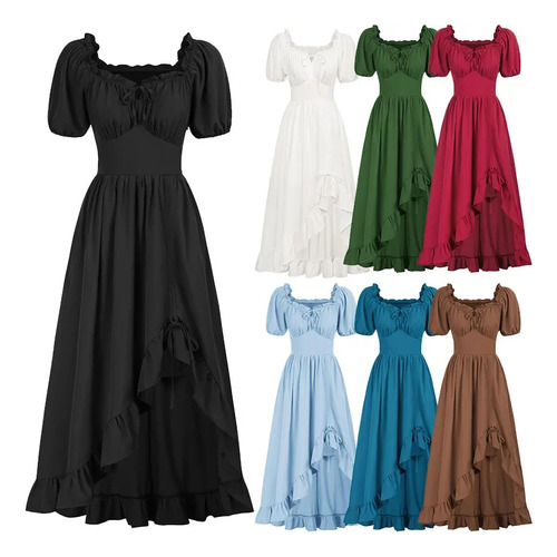 Disfraz De Bruja Para Mujer, Medieval, Renacentista, Cintura Definida