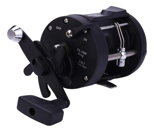 Reel Rotativo Trolling Sougayilang Dsst3000l 20kg 3.8 Negro Derecho
