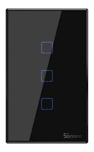 Interruptor Wi-fi Automação 3 Canais Com Rf433 Sonoff T3us3c