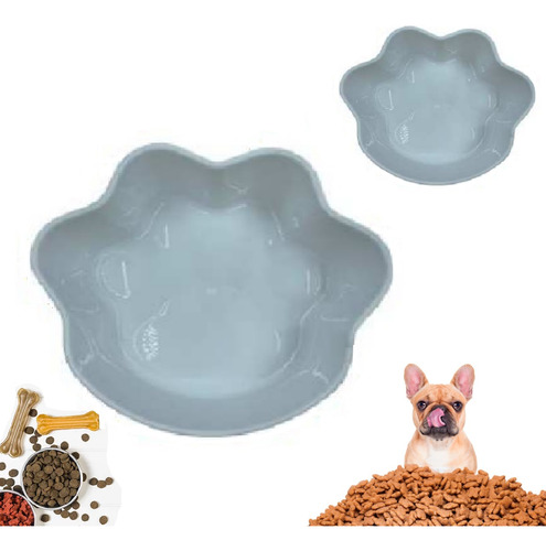 Pote Bowl Comedouro Bebouro Pet Em Forma De Patas