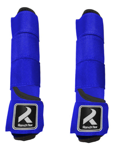 Caneleira Equitação Cavalo - Neoprene - Azul Royal Par