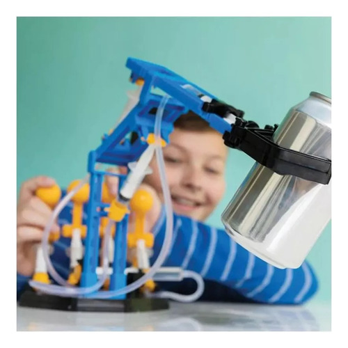Kit Brazo Pinza Robotico Hidraulico Juego De Ciencia Niños