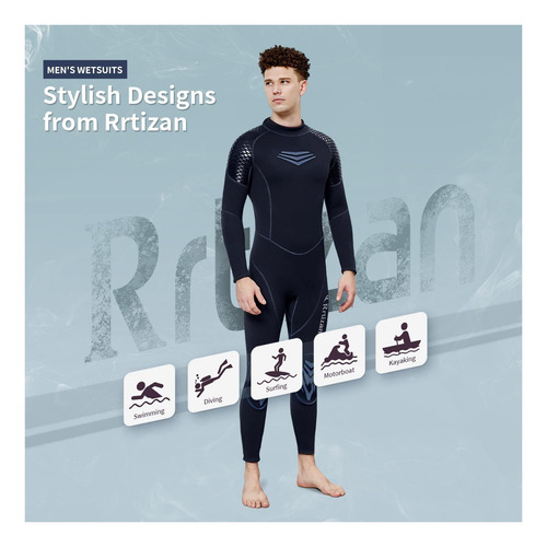 Rrtizan Wetsuit Women And Men, 3 Mm Protección De La Piel En