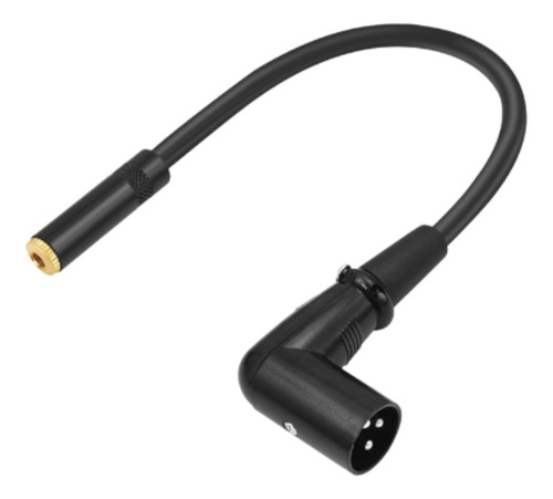 Cable De Ángulo Xlr Xlr De 90 Grados, 1 35 Trs A Xlr Macho