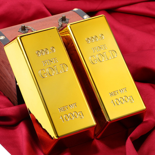 5 Peças De Simulação De Barras De Ouro, Tijolos De Ouro Fals