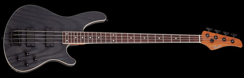 Bajo Electric 4 Cuerdas Schecter C-4 Standard Charcoal Satin Acabado Del Cuerpo Mate Color Gris Oscuro Orientación De La Mano Diestro