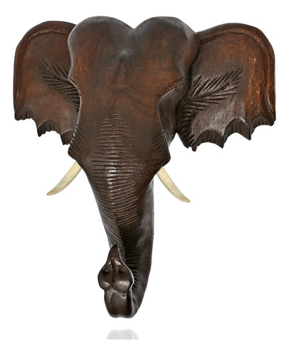 Aeravida Escultura De Montaje De Trofeo De Cabeza De Elefant