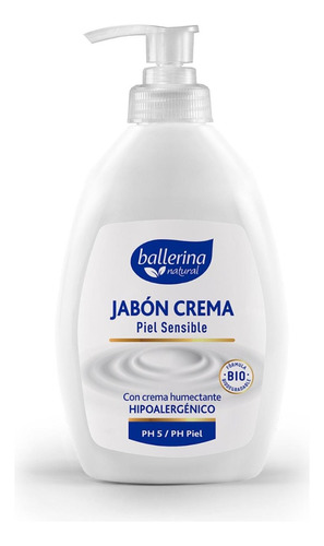 Ballerina Jabón Crema Piel Sensible Frasco 350 ml