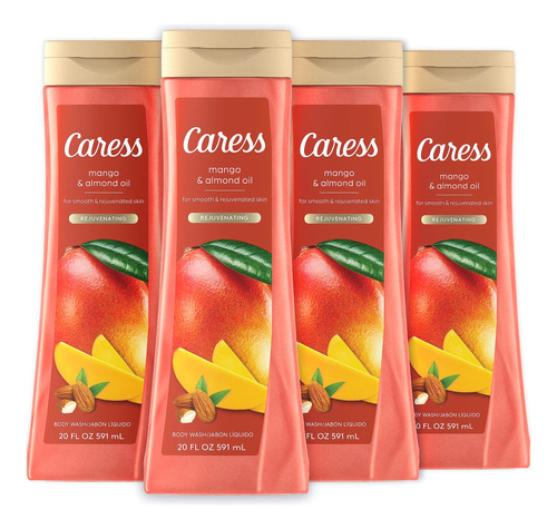 Caress Gel De Bano De Mango Y Almendras Para Una Piel Suave