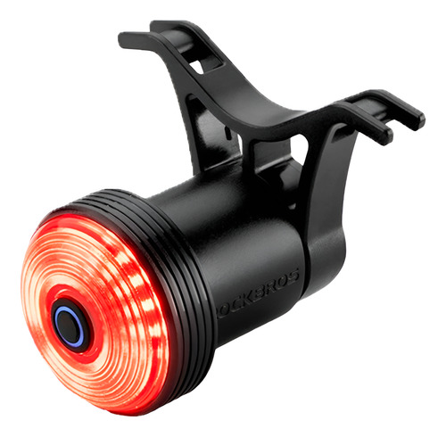 Luz Trasera Bicicleta Inteligente Impermeable Rockbros Negro
