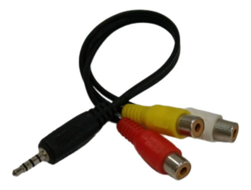 Cable Adaptador Plug 3.5mm A 3 Rca Plug Hembra Vídeo