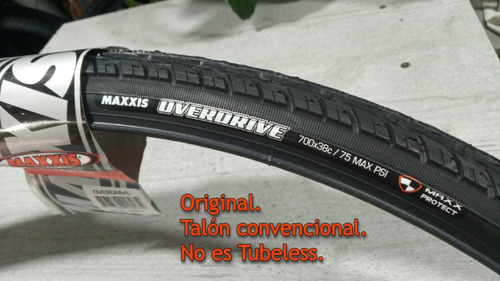 Imagen 2 de 8 de 1 Llanta Maxxis Overdrive 700*38c Maxxprotect/ Taiwan/60tpi