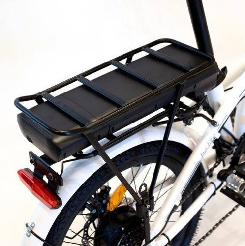 Imagen 3 de 10 de Bicicleta Electrica Plegable Rodado 20 Color Blanco