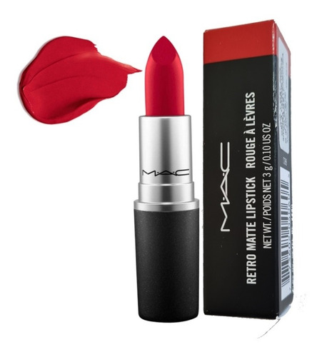 Labial Mac Ruby Woo Matte Retro Lipstick Original En Caja